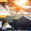 EcoNour Foldable Sunshade for Car Windshield | Dashboard Shield for Your Vehicle | Auto Window Shades for UV Rays and Sun Screen Protection | XXXX-Large (75 inches x 37 inches)