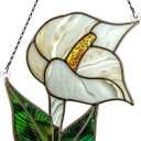 White Calla Lily Ornaments Decor for Window Hanging, Gift for White Calla Lily Lovers, Flower Home Wall Room Hanging Christmas Decorations, Acrylic Ornament
