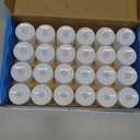 LANKER 24 Pack Flameless Led Tea Lights Candles, Steady Cool White Battery Operated Electronic Fake Candles, Decorations for Christmas, Halloween and Festival Celebration (White)