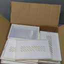 Shoe Storage, 12 Pack Shoe Organizer for Closet, Shoe Boxes Clear Plastic Stackable Shoe Containers with Lids for Size 10 (Large, White)