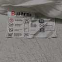 Bwarm Heated Mattress Pad ETL Certified Flower Bed Warmer with 9 Heat Settings, 1-12 Hours Auto Off Deep Pocket, Machine Washable, White (Twin)