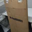 No Pawblems 55" Extra Tall Pet Gate with Adjustable Cat Door, 29-43" Auto Close Tall Dog Gate, NO Drilling Pressure Mounted for Doorways/Hallways, 1.37" Narrow Bar Spacing, White