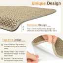 SMILOOL Bullnose Carpet Stair Treads Non Slip for Wooden Steps Indoor, 9.5" x 35" 14 Pieces, Extra Wide Bull Nose Carpet Runners for Wood Stairs, Step Covers, Stair Tread Rugs, Washable, Beige