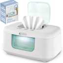 Jool Baby TinyBums Baby Wipe Warmer & Dispenser with LED Changing Light & On/Off Switch (Aqua)