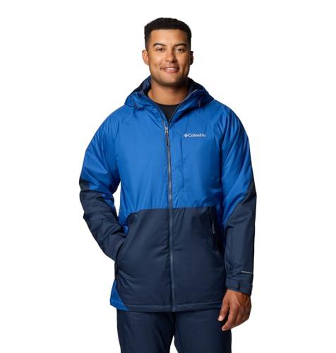 Columbia Men's Snowy Summit Jacket, Mountain Blue/Collegiate Navy, Small