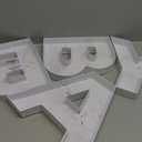 Baby Letter Boxes - Gender Reveal Decor, Fillable Cardboard Letters for Charcuterie Boards, Baby Shower Decorations