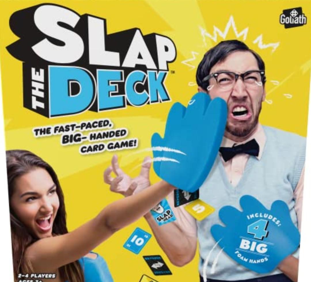 Goliath Slap The Deck Game - Fast-Paced Card Game with Big Foam Hands - Ages 7 and Up, 2-4 Players