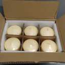 Candle Charisma Ivory Pillar Candles Bulk Pack of 6  (3x3 Inch) Long-Lasting 50-Hour Burn, Dripless & Smokeless  Perfect for Hassle-Free Decor at Weddings, Fall Table Centerpieces & Special Events