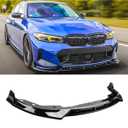 WheelX Front Lip Compatible with BMW G20 3 Series M Sport LCI 2023-2026 330i 330e M340i & xDrive Models, Air Dam Lower Chin Bumper Spoiler Splitter, Protection Body Kit (Gloss Black)