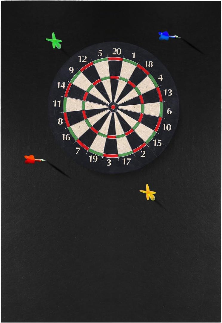 Dart Board Wall Protectors, 36" H X 24" W X 0.5" Thickness, Felt Wall Tiles Dart Board Wall Surround Protector, Cork Board Alternative