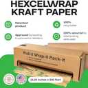 IDL Packaging HexcelWrap Cushioning Kraft Paper 15.25" x 300' in Self-Dispensed Box  Brown Eco-Friendly Honeycomb Alternative to Bubble Wrap  Innovative Packing Paper Roll for Shipping and Moving