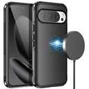 Casenplaza for Google Pixel 10 Pro XL Case Heavy Duty Protective Shockproof Dropproof 3-Layer Full Body Protection [Without Screen Protector] Tough Rugged Cover for Pixel 10 Pro XL,Black