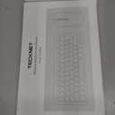 TECKNET Wireless Keyboard and Mouse Combo, Mini Cordless Computer Keyboard and Mouse Set 2.4GHz, Silent Adjustable 1600 DPI, Quiet Click, Lag-Free for Computer, Laptop, PC, Windows, Mac, Chrome OS
