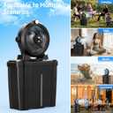 Portable Misting Fan with 11L Bucket & 20000mAh BatteryRechargeable Battery Powered Fans for Patios with Night Light, 3 Wind Speed & 3 Spray Mister Camping Outdoor Fans, Waterproof Design