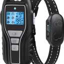 Dog Training Collar with Remote, Waterproof IPX7 E Collar for Dogs, Beep and Vibration Modes, Safe and Humane Training, 2000FT Range, Rechargeable, Fits Small Medium Large Dogs 15120 lbs (Black)