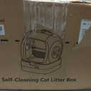 Mintakawa Automatic Cat Litter Box Self Cleaning - APP Control and Weight Monitoring - Ultra-Quiet, Suitable for Medium Cats and Kittens, Safe Anti-Pinch Litter Box (Assembly Required) - White