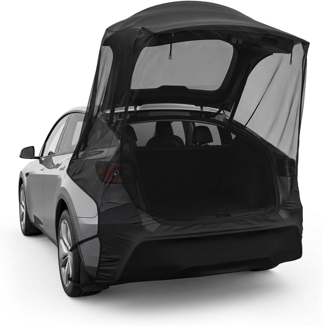 for 2020-2026 Tesla Model Y (Juniper Included) Camping Tailgate Mesh Screen Hatchback Bug Screen Net Great for Ventilation and Mosquito Prevention for Tesla Model Y Camping Accessories