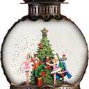 Christmas The Nutcracker Snow Globe Lantern for Christmas Decorations, with Music and Lighting FeaturesUSB or Battery Operated