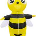 Inflatable Bumble Bee Costume Funny Men Women Insects Outfit Blow Up Suit Adult for Halloween Party, Carnival, Cosplay