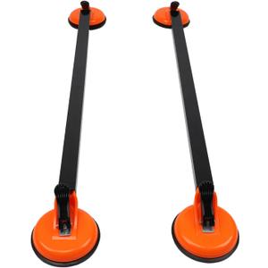 36.22inch Universal Car Rooftop Crossbar Luggage Carrier Bar Fits for 4 or 5 Door Vehicles, Steel Tube Lightweight Suction Cup Installation, Increase Load Space Support for 220lbs