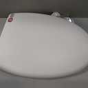 MinSha V-Shape Toilet Seat Soft Close Elongated, Matte White Easy Install