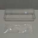 Adhesive Wall Mounted Small Storage Organizer Box without Drilling for Bathroom, Pantry, Kitchen, Laundry, Utility Room, Inside of Cabinet Door - Clear