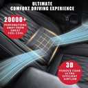 Car Seat Covers , Luxury Breathable Waterproof Faux Leatherette Car Seat Covers Cushion Protectors with Lumbar Support, Car Seat Cushion, Universal Fit Most Cars (FULL BLACK, Full Set - 5 Seats)