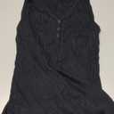 Women's Henley Tank Tops V Neck Double Lined Y2K Trendy Workout Clothes Cute Shirts
(X-Large, Pure Black)