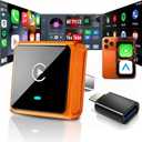 Mini Wireless CarPlay Adapter for iPhone & Android, 2-in-1 Upgraded CarPlay Wireless Adapter, 2026 WIFI6 Plug & Play Car Play Adapter, Zero Delay Fast Stable Auto-Connect, Bluetooth 5.3 USBA&C Port