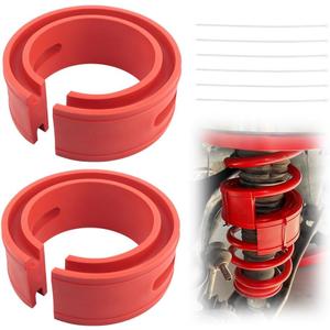 2PCS Upgraded Front & Rear Coil Spring Spacers for Cars with Ties,Shock Absorbing Car Coil Spring Booster Fits Spacing 1.45"-1.65",Heavy Duty Spacers for Coils Springs Car Accessories