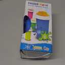 Slushie Maker Cup - Quick Frozen Magic Cup, Portable Double Layers Cool Slushee Maker For MilkShake, Juice, Ice Cream Make & More, Super Fun and Cool Stuff Gift For Kids, Friends & Family - Blue