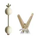 Teepee Tent Stabilizer Pole Fixator Anti-Collapse Kit, Natural Pine Wood Stabilizer for Teepee Tent Indoor Outdoor Adults Teenagers Teepee Tent (1 PC)