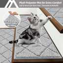 COSY HOMEER Edging Stair Treads Non-Slip Carpet Mat 28inX9in Indoor Stair Runners for Wooden Steps, Edging Stair Rugs for Kids and Dogs, 100% Polyester TPE Backing (15pc, Grey)