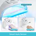 JODSONE U V LED Nail Lamp, Nail Dryer for Gel Polish, Led Light with Automatic Sensor & 4 Timers (Milky White)