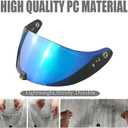 R420 Helmet Shield Replacement,Helmet Visor for R420 Helmet Lens Sun Protection Windshield (Revo Clear Blue-day and night)