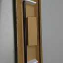 Decopolitan 5/8" Cap Curtain Rod Set, 28 to 48 Inches, Black