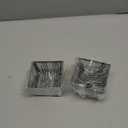 HAHIYO Stackable Paper Clip Mesh Holder cup 2.2" Height 2 Pack Silver Sturdy PaperClip Holder Container for Desk Drawer Organizer Collection for Home Office School Soft Foam Feet No Sharp Edges (3 x 3 x 2.2 inches-2P)