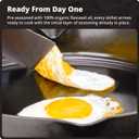 Greater Goods 12" Cast Iron Skillet, Smooth Surface, Nonstick-Like Release