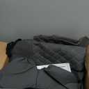 Leather Car Seat Covers, Breathable and Waterproof Napa Leather Automotive Seat Cover, Universal Interior for Cars,Sedans, SUVs, Vans, Trucks (2 Pieces, Front Seat, Grey)