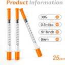 0.5ml 30G 5/16"(8mm), Pack of 25