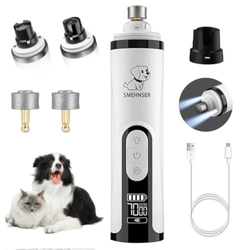 2026 Upgraded Silent Groom Pro Nail Grinder - 3-Speed Cordless Grooming Pro Nail Grinder, Pet Nail Trimmer with 2 LED Light,USB-C Rechargeable & 2 Grinding Wheels for Small Medium Large Dogs and Cats