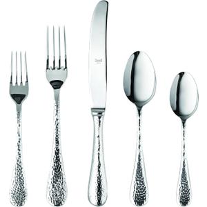 MEPRA 106822005 Epoque 5-Piece Durable 18/10 Stainless Steel American Style Flatware Cutlery Set for Fine Dining, Dishwasher Safe, Service for 1