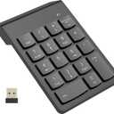 Wireless Number Pad, Numeric Keypad, Numpad Keyboard 10 Key USB Keypad for Laptops, Office Accounting Essentials Desktop Computer Accessories Compatible Chromebook Notebook EliteBook MateBook etc.