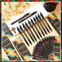 25 Set Black History Month Pens Bulk with Bookmarks for Women Men African American Gifts Inspiration Freedom Party Favors Office Supplies Festival Celebration