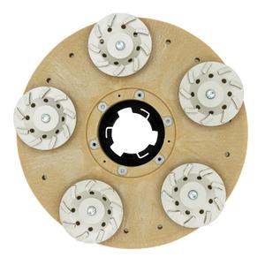 Concrete Grinding Plate for Swing Machines - Removal Tool for Concrete with 5 Cup Wheels - MAX RPM 175