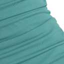ZAFUL Women's V-Wire Tankini Swimsuits Tummy Control Ruched Top Two Piece Bathing Suits with High Waisted Shorts (XL)
