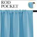 NICETOWN RV Blackout Curtains for Camper Windows, Teal Blue, 29" Wide by 50" Long, 2 PCs, Short Blackout Curtains & Drapes, Thermal Insulated Blackout Curtain Panels for Kids Room, Play Room