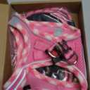 HHaapaw Dog Harness with Leash Set, No Pull Adjustable Reflective Step-in Puppy Harness with Thickened Padded Vest for Extra-Small/Small Medium Dogs (Pink)