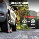 AVID POWER Tire Inflator Portable Air Compressor AC/DC, Automatic Tire Inflator with Gauge, 12V, 110V Small Air Compressor, Portable Air pump for Car Tires, Bikes, Motorcycles, Small inflatables