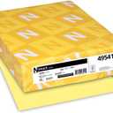 Wausau Neenah Paper Exact Index Card Stock, 110 lb Index Weight, 8.5 x 11, Canary, 250/Pack